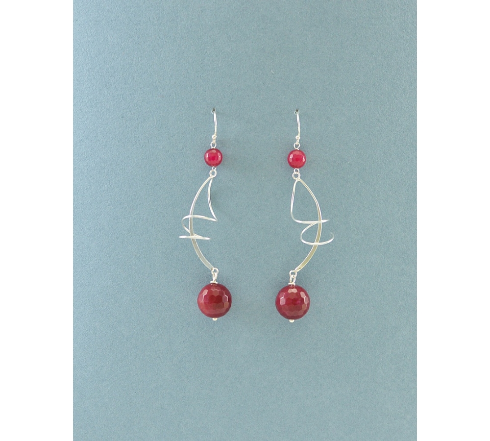 JE314 Dyed Ruby Earring JE314 Dyed Ruby Earring