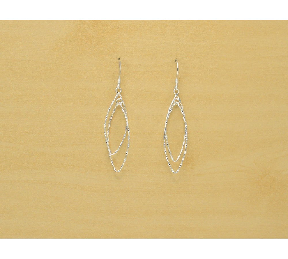 S0333 Plain Silver Earring S0333 Plain Silver Earring