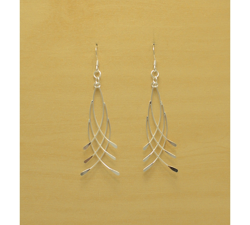 S0323 Plain Silver Earring S0323 Plain Silver Earring