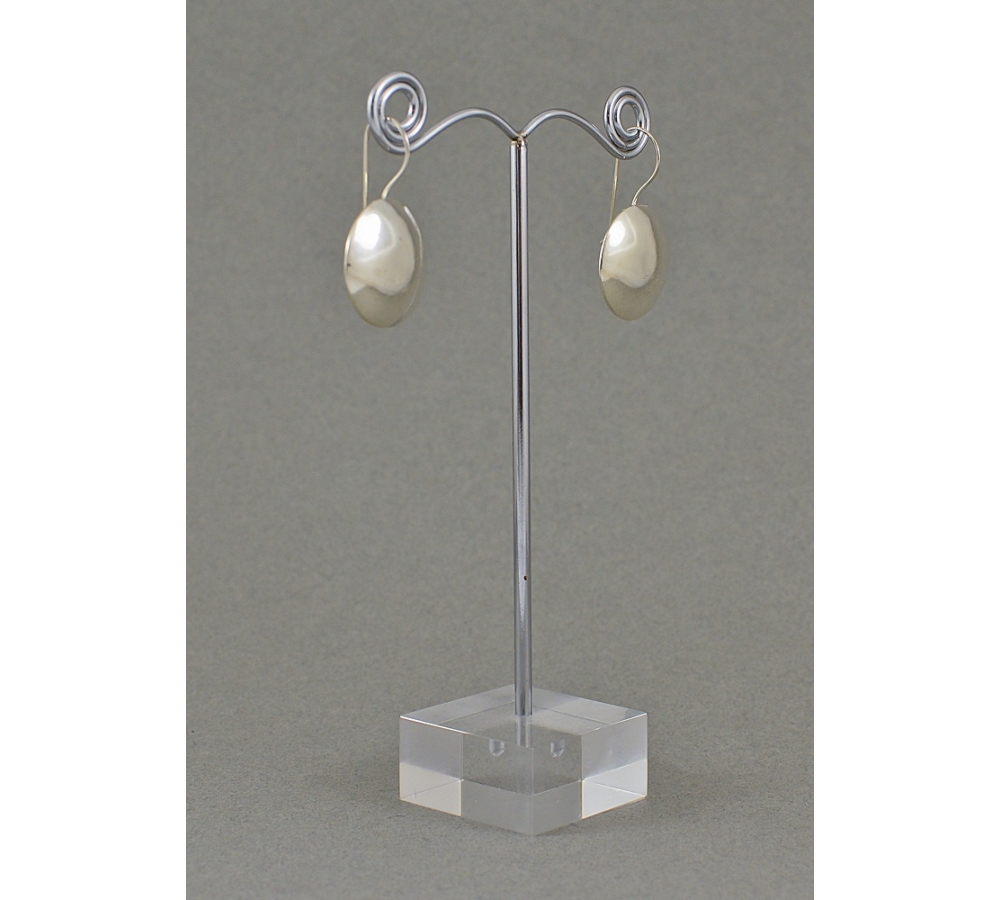 S0182 Plain Silver Earring S0182 Plain Silver Earring