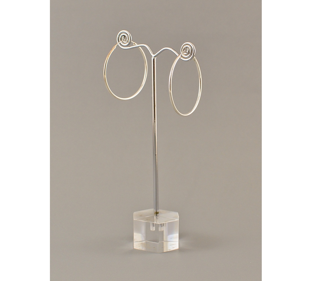 S0078 Plain Silver Earring S0078 Plain Silver Earring