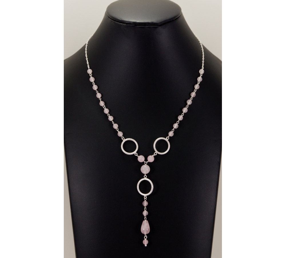 JNSU1260 Rose Quartz Necklace JNSU1260 Rose Quartz Necklace