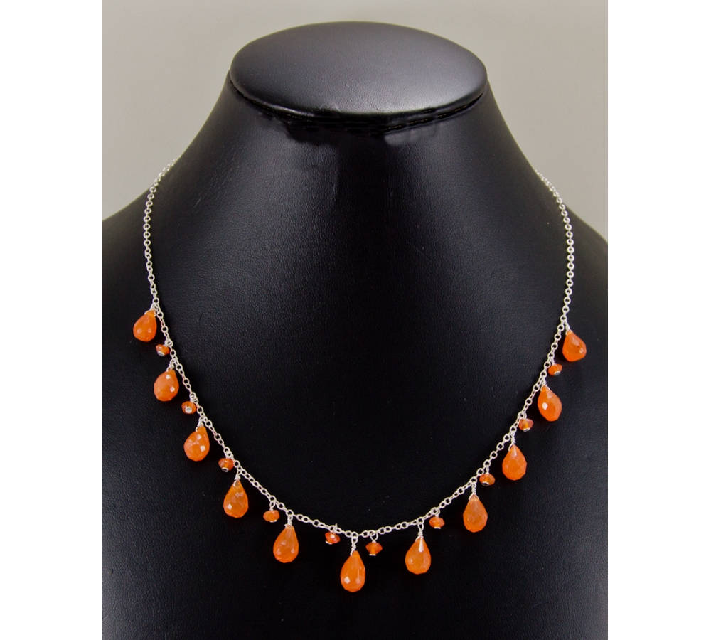 JNSU1271 Orange Agate Necklace JNSU1271 Orange Agate Necklace