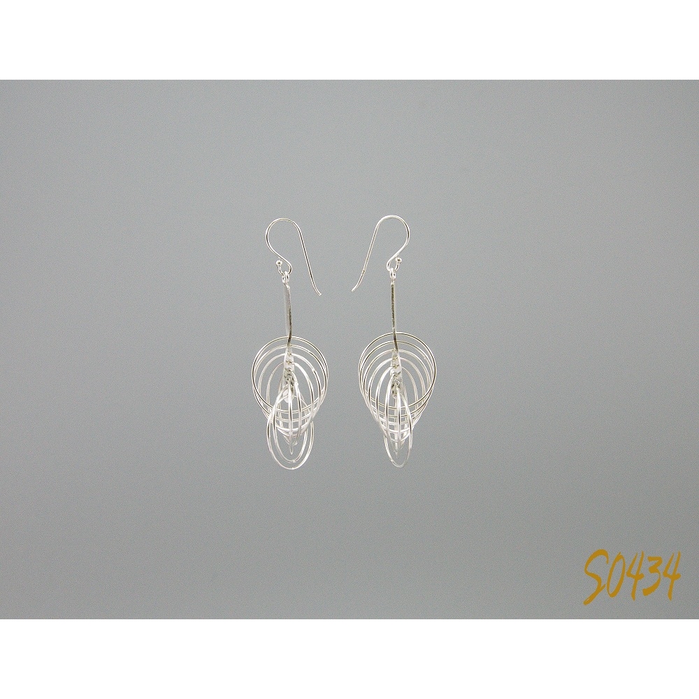 S0434 Plain Silver Earring S0434 Plain Silver Earring