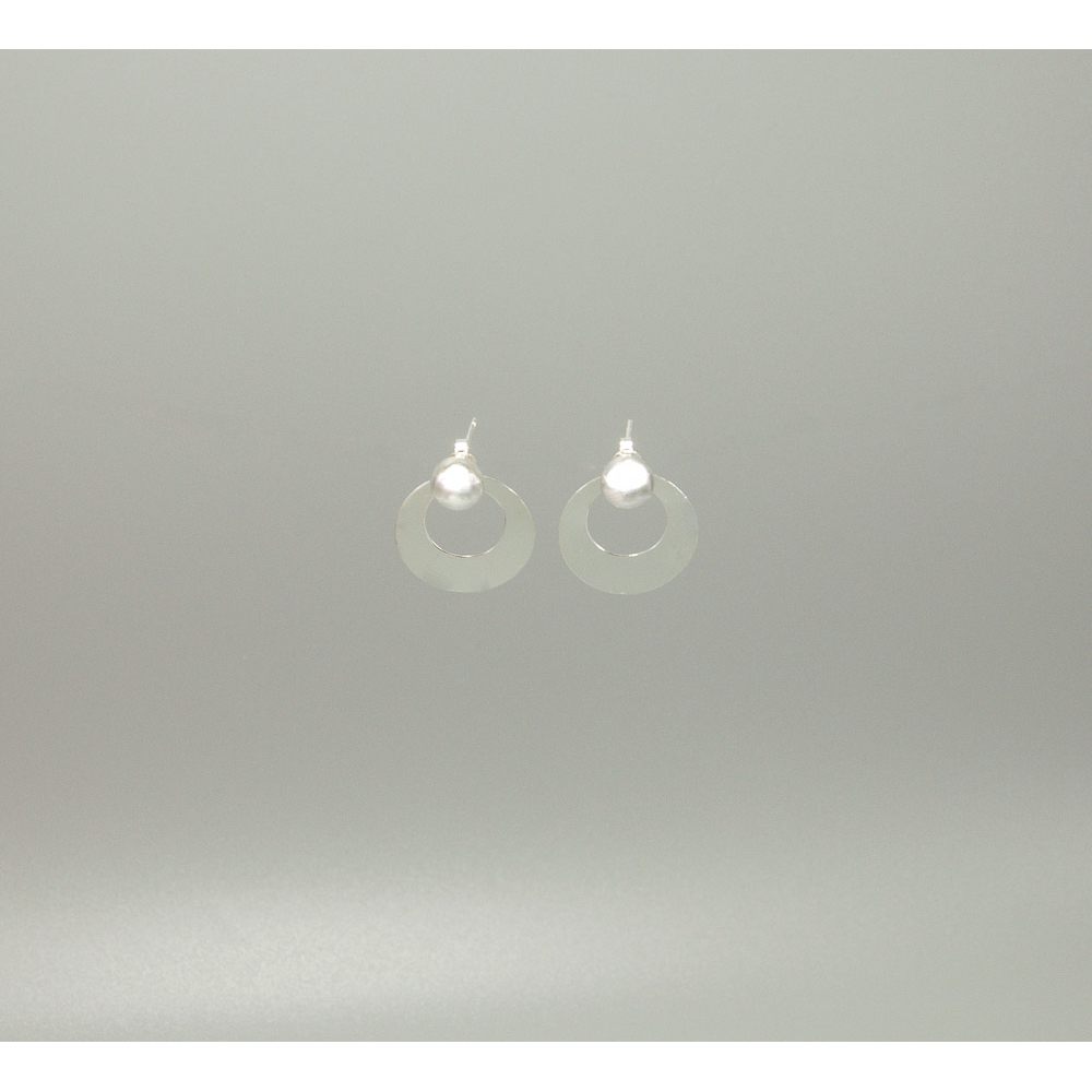 S0437 Plain Silver Earring S0437 Plain Silver Earring