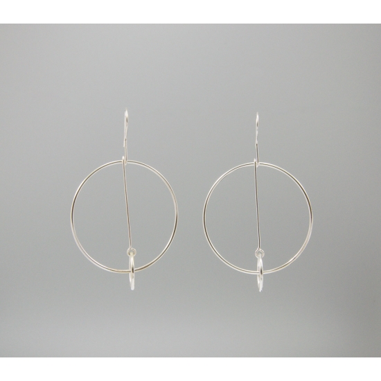 S0418 Plain Silver Earring