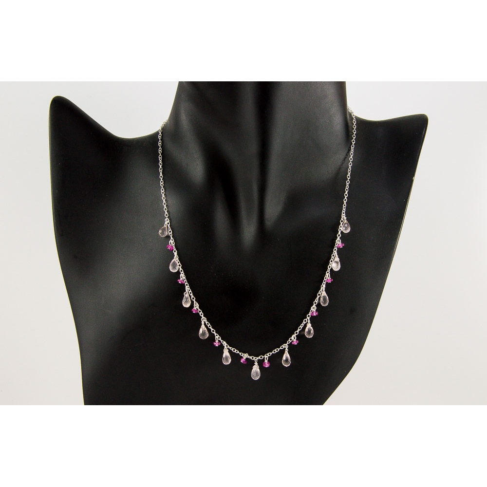 JNSU1086 Rose Quartz Necklace JNSU1086 Rose Quartz Necklace