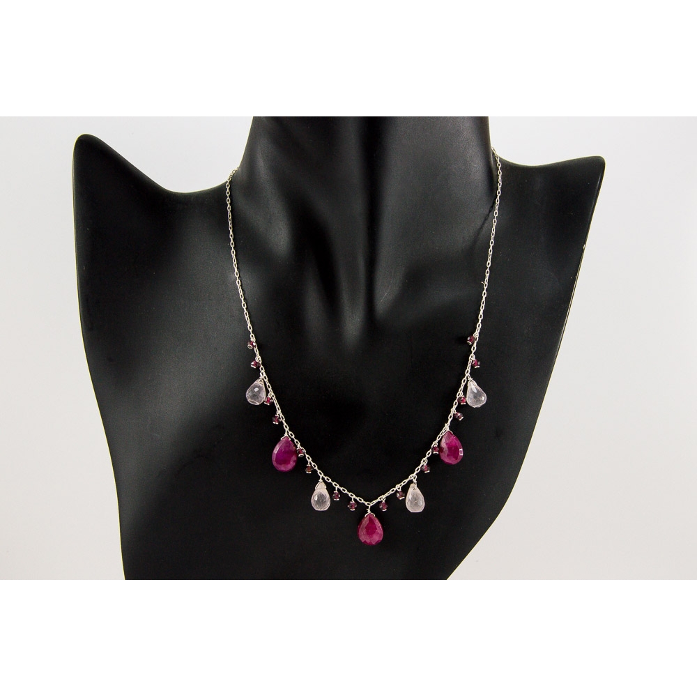 JNSU1298 Dyed Ruby Necklace JNSU1298 Dyed Ruby Necklace