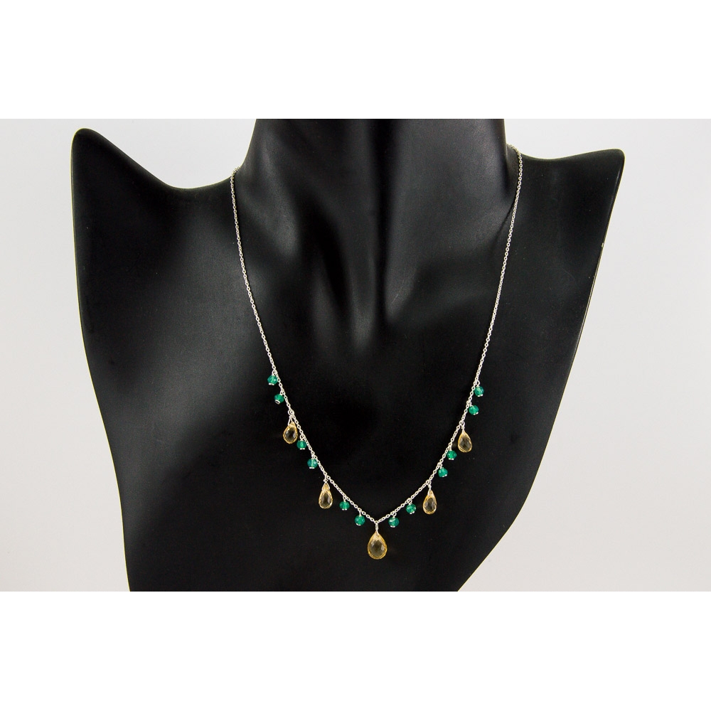 JNSU1303 Lemon Quartz Necklace JNSU1303 Lemon Quartz Necklace