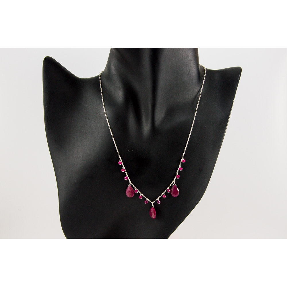 JNSU1310 Dyed Ruby Necklace JNSU1310 Dyed Ruby Necklace
