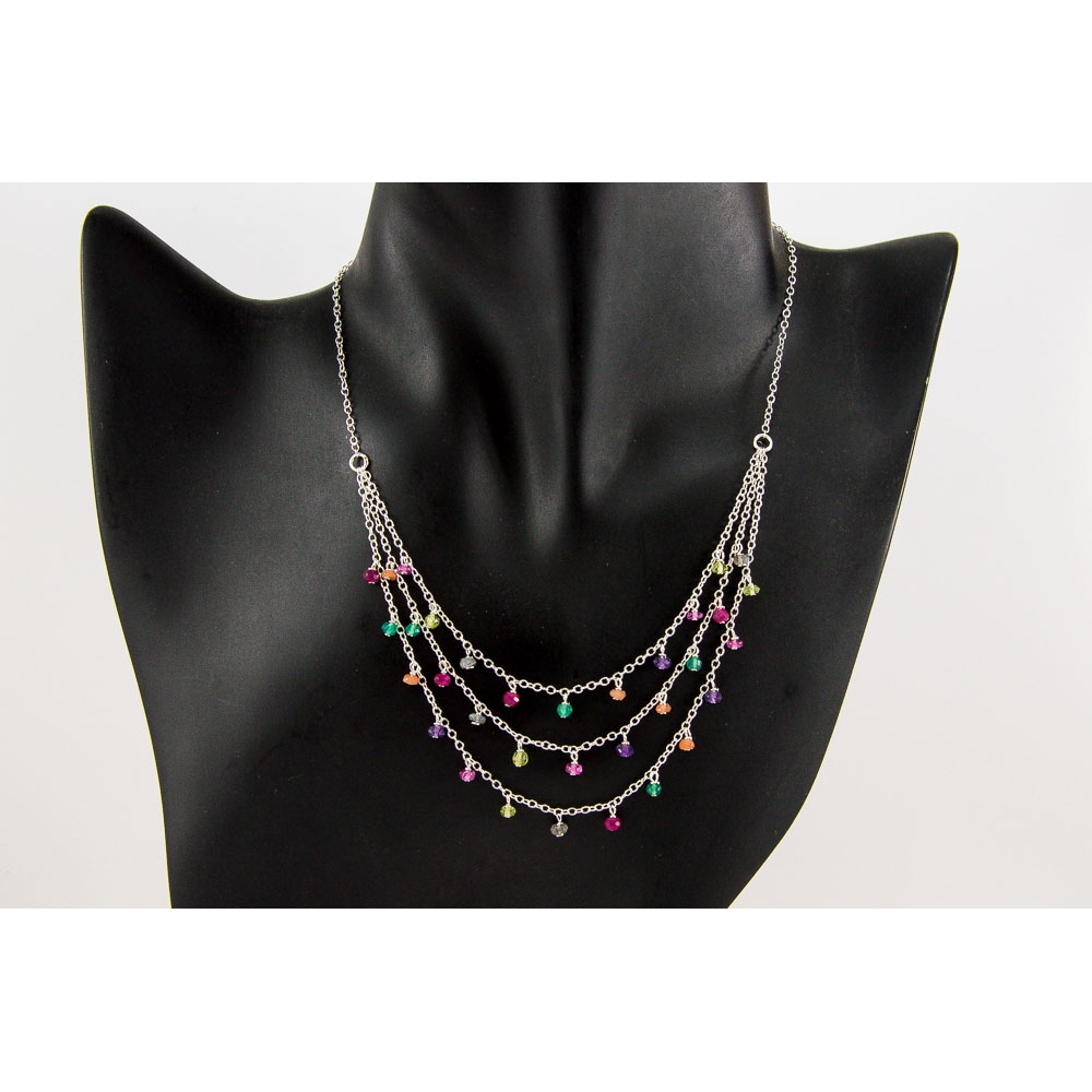 JNSU1319 Multi-gems Necklace JNSU1319 Multi-gems Necklace