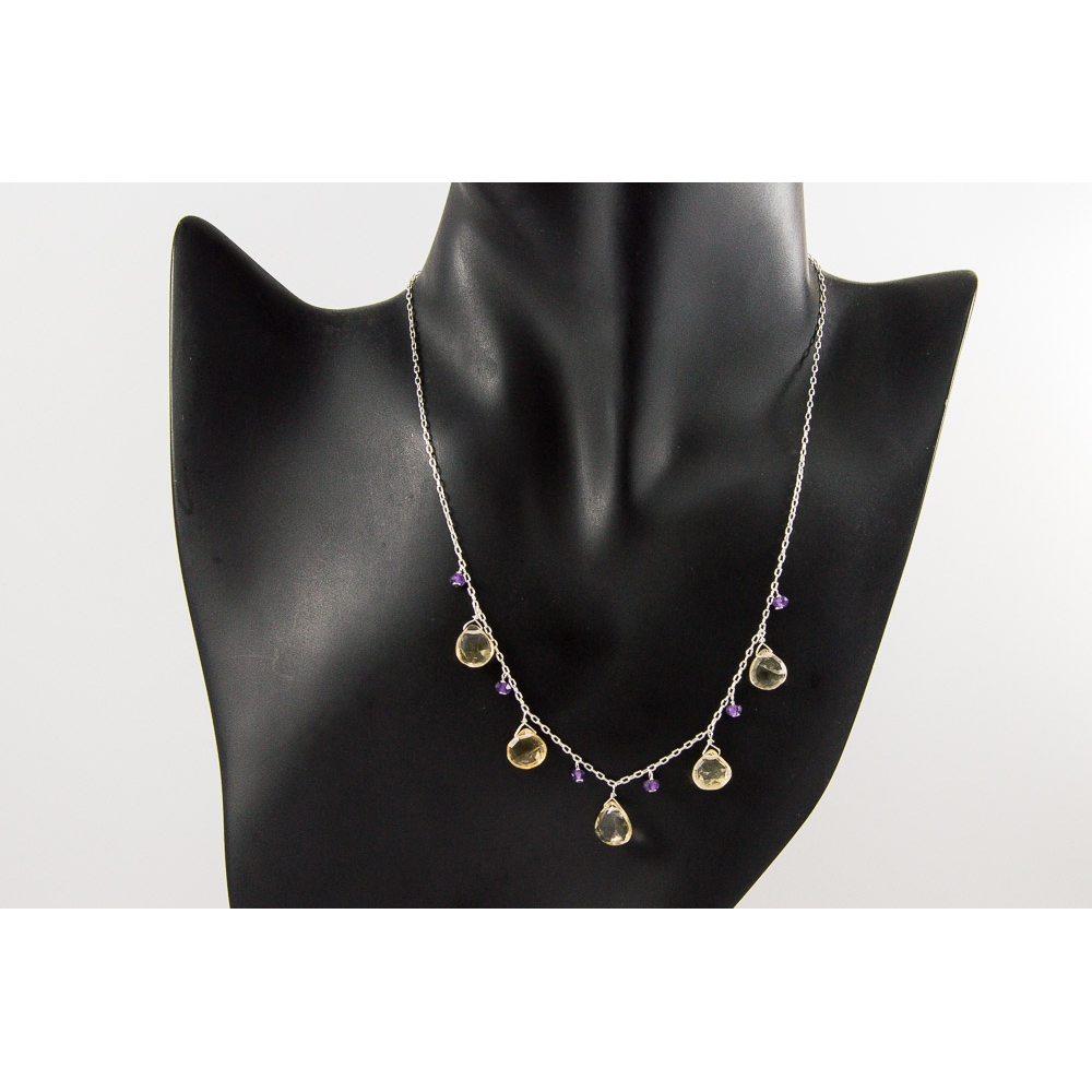 JNSU1294 Lemon Quartz Necklace JNSU1294 Lemon Quartz Necklace