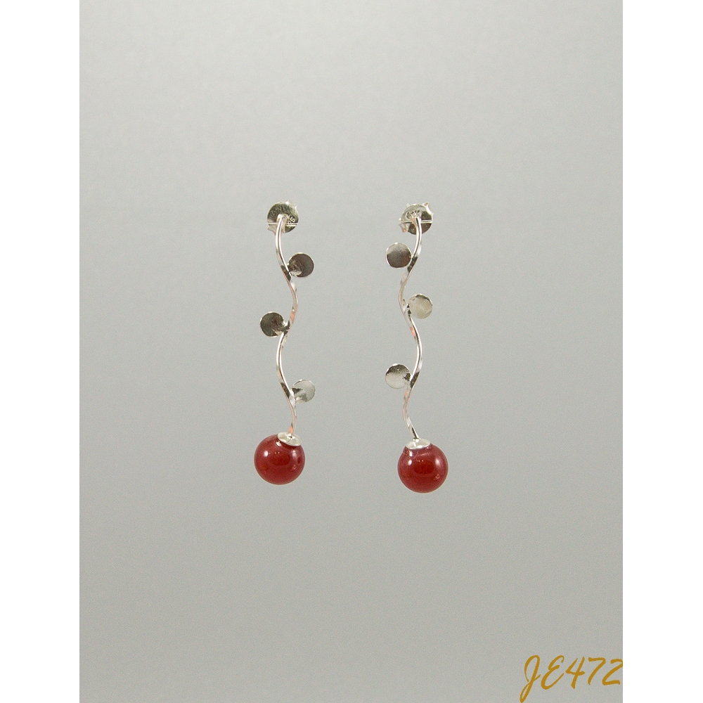 JE472 Red Agate Earring JE472 Red Agate Earring