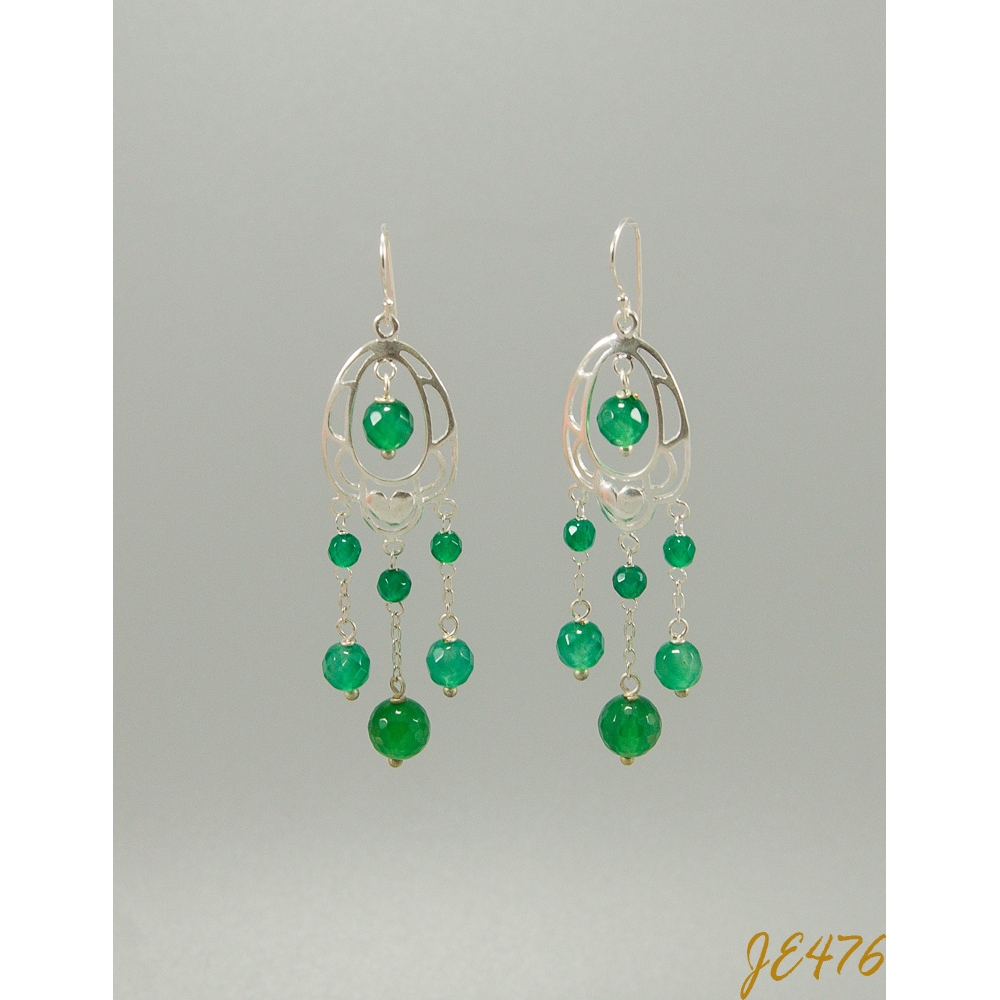JE476 Green Agate Earring JE476 Green Agate Earring