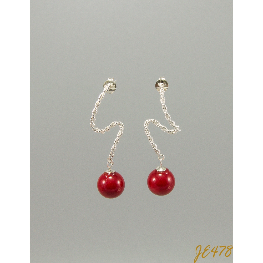 JE478 Red Agate Earring JE478 Red Agate Earring