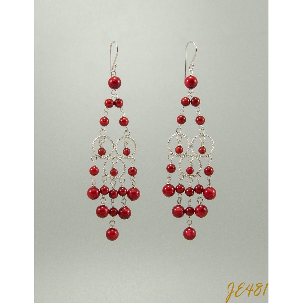 JE481 Dyed Ruby Earring JE481 Dyed Ruby Earring