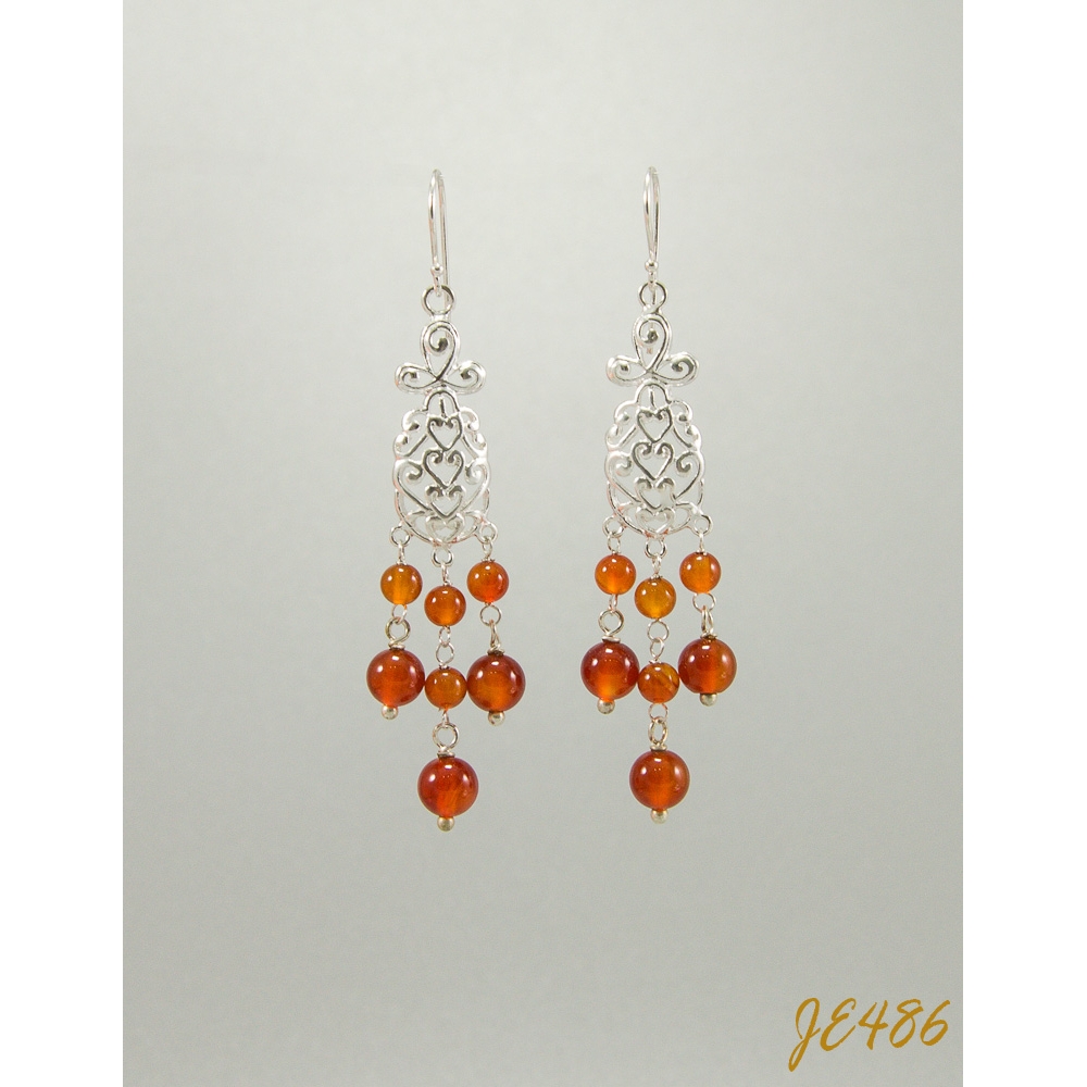 JE486 Red Agate Earring JE486 Red Agate Earring