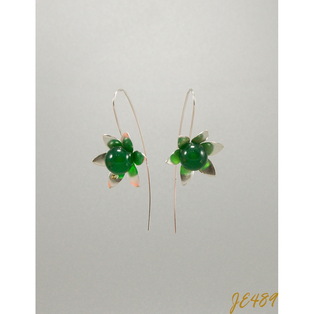 JE489 Green Agate Earring JE489 Green Agate Earring