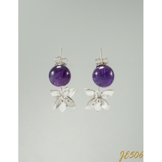 JE506 Amethyst Earring