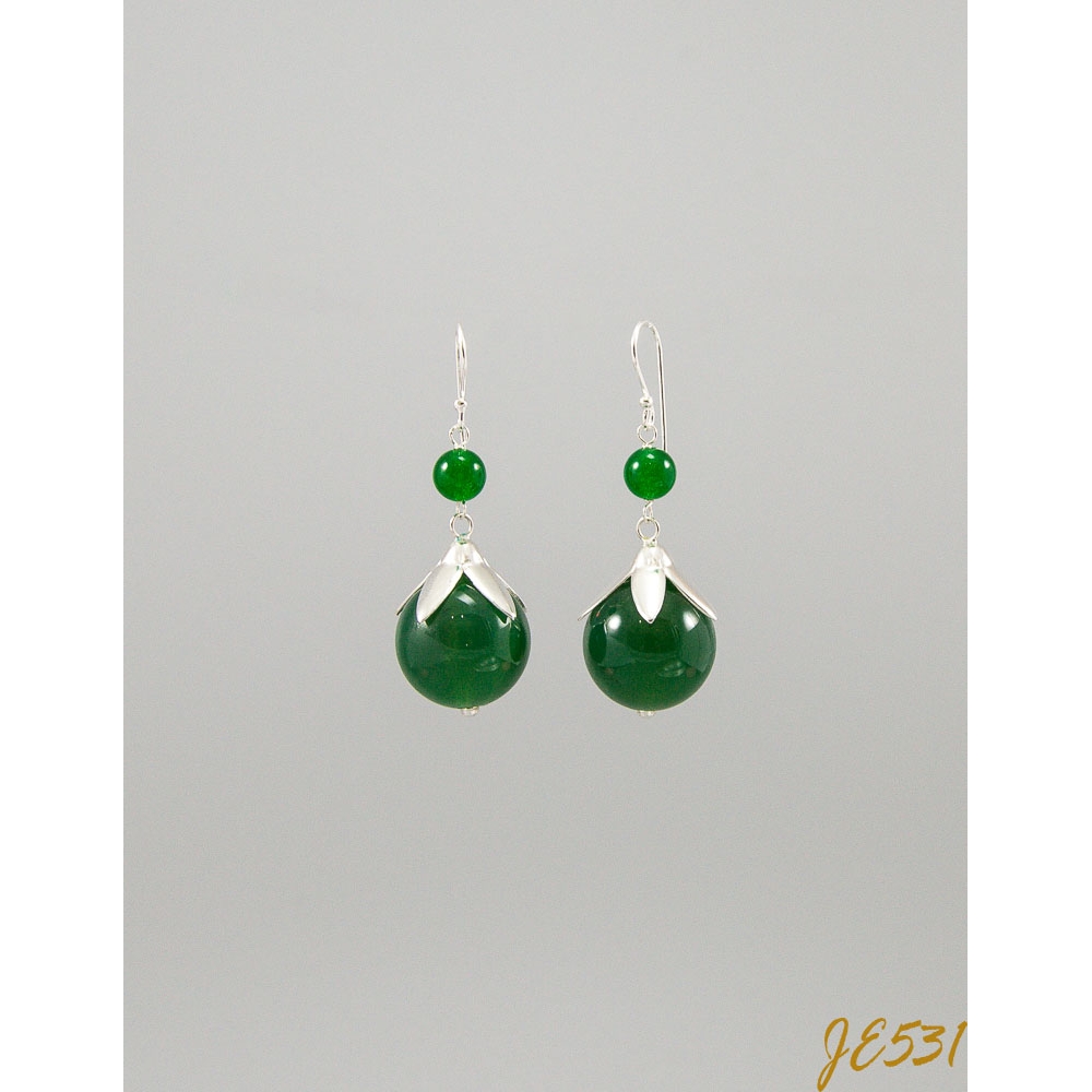 JE531 Green Agate Earrings JE531 Green Agate Earrings
