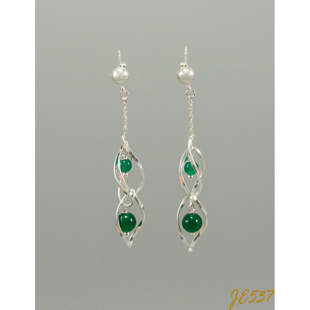 JE537 Green Agate Earrings JE537 Green Agate Earrings