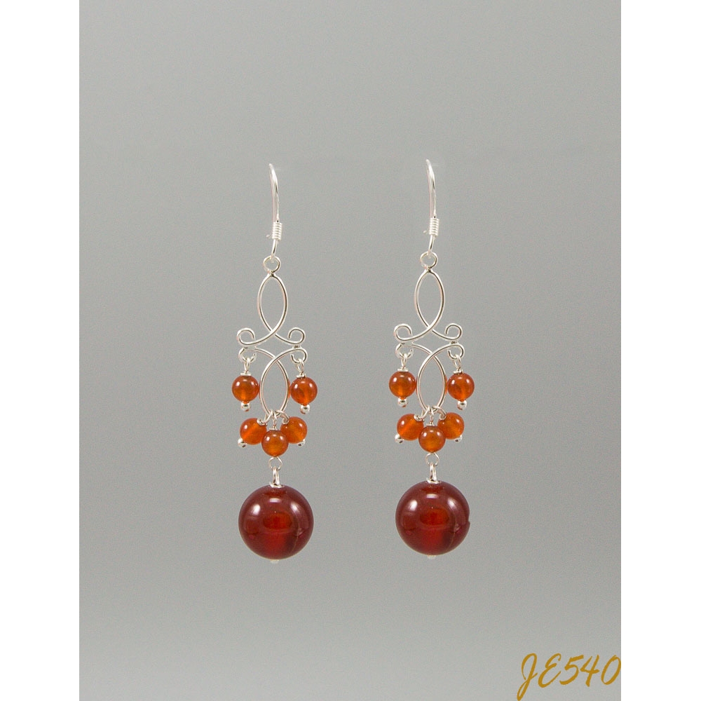 JE540 Orange Agate Earrings JE540 Orange Agate Earrings
