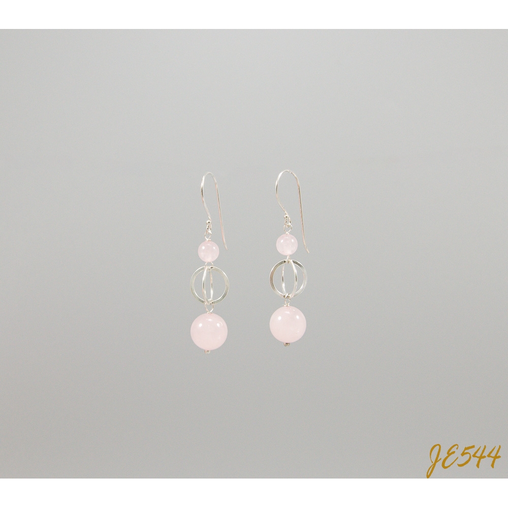 JE544 Rose Quartz Earrings JE544 Rose Quartz Earrings