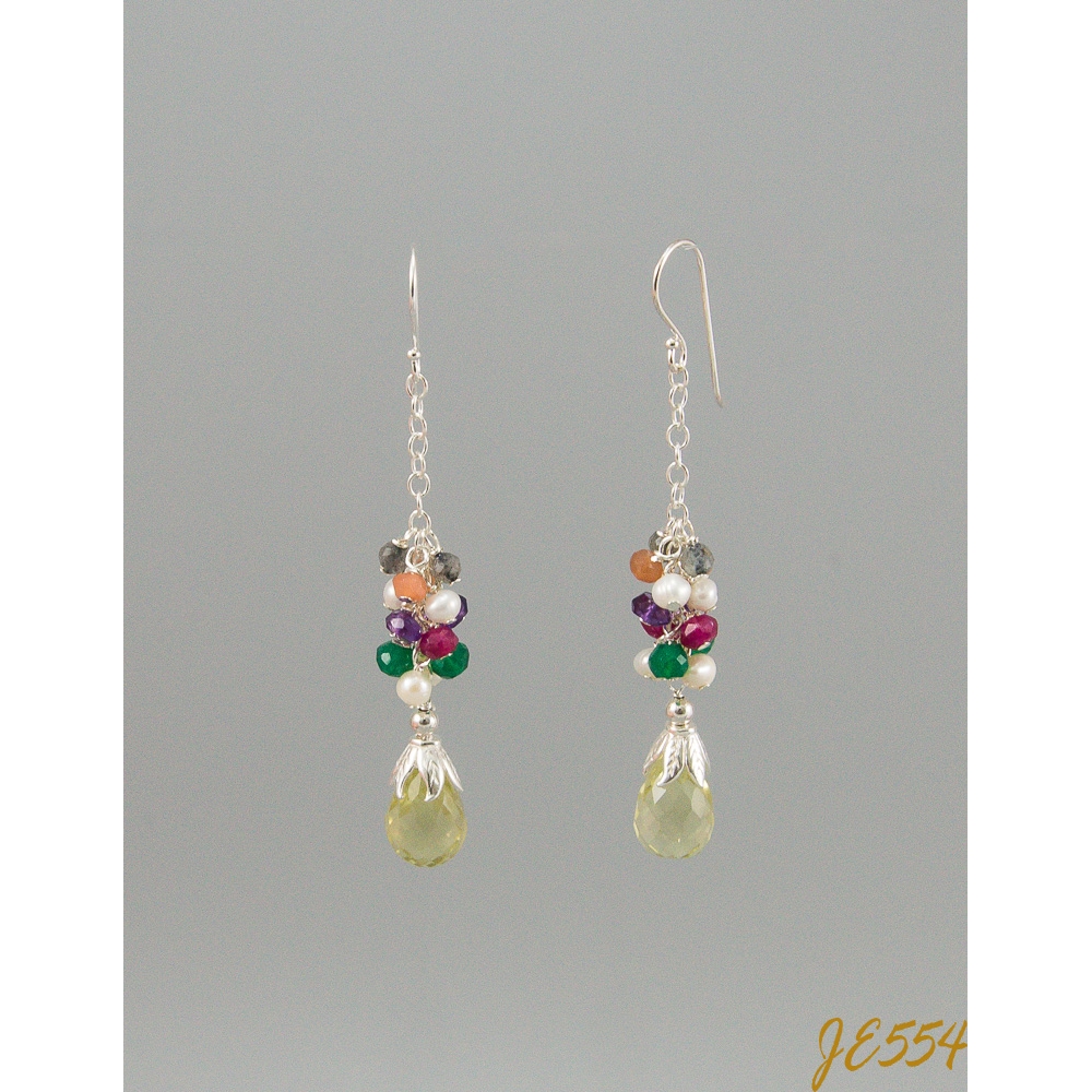 JE554 Mixed Gems Earrings JE554 Mixed Gems Earrings