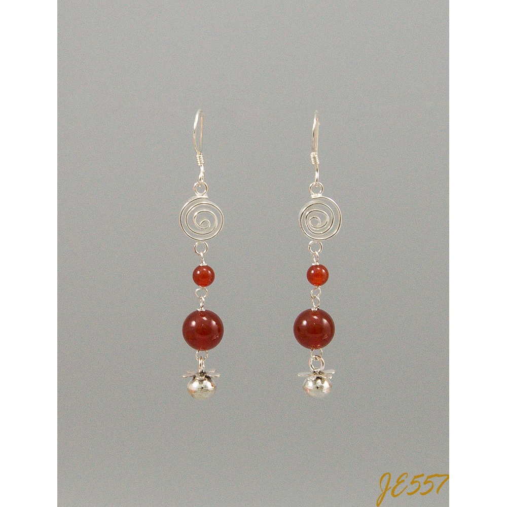 JE557 Red Agate Earring JE557 Red Agate Earring