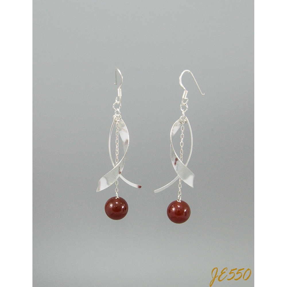 JE550 Red Agate Earrings JE550 Red Agate Earrings