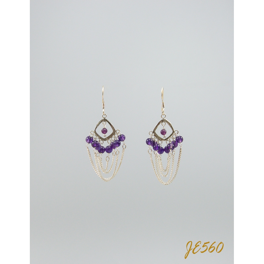 JE560 Amethyst Earring JE560 Amethyst Earring