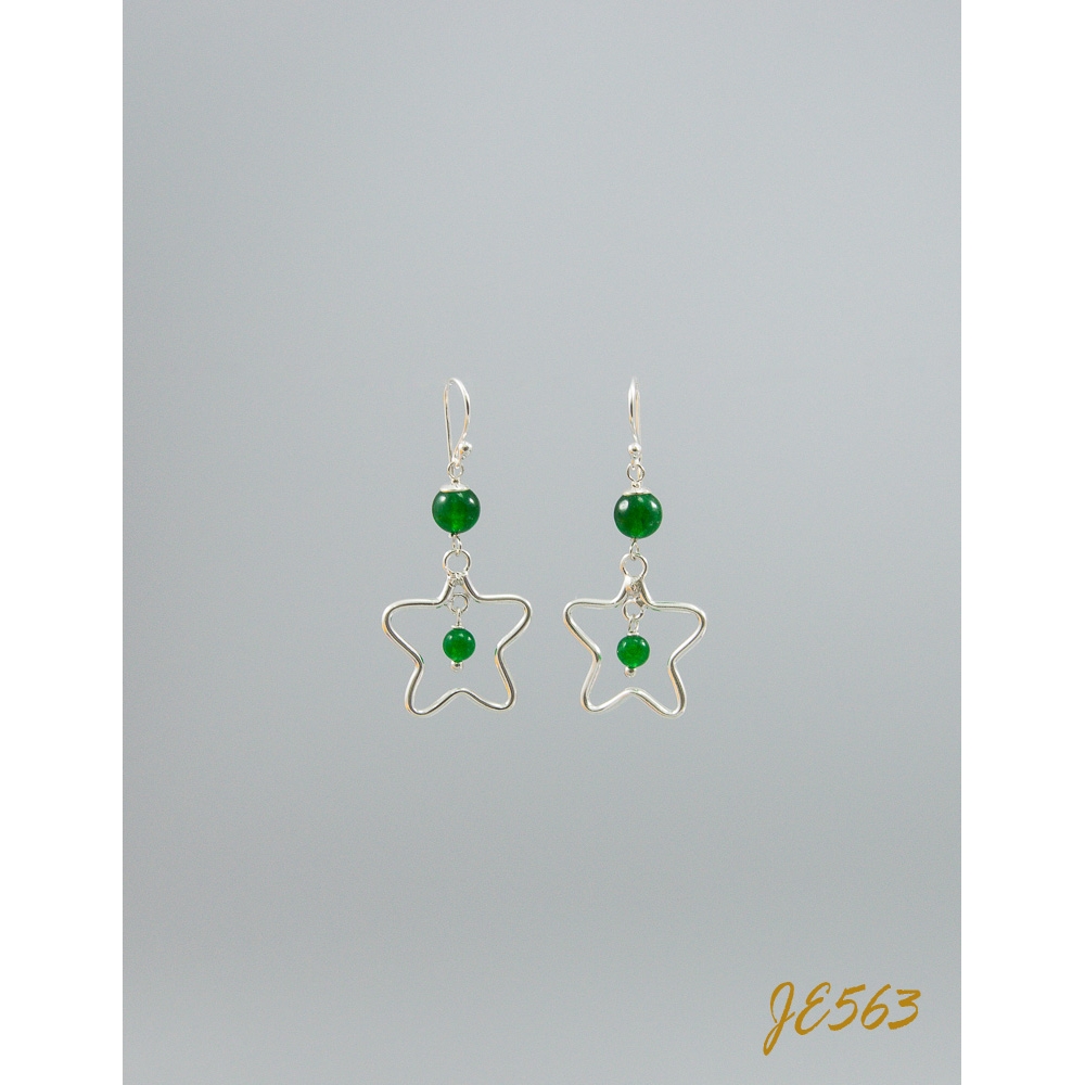 JE563 Green Agate Earring JE563 Green Agate Earring