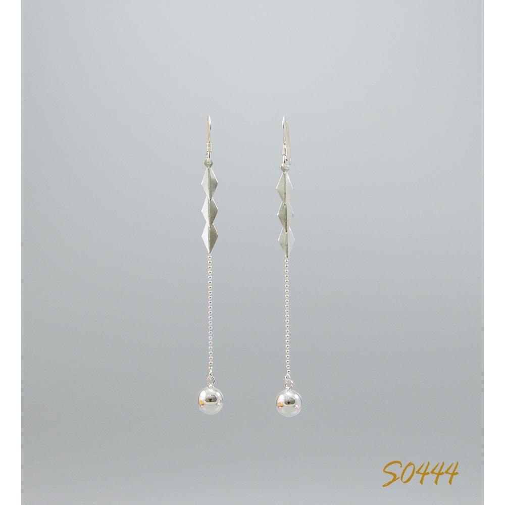 S0444 Plain Silver Earring S0444 Plain Silver Earring
