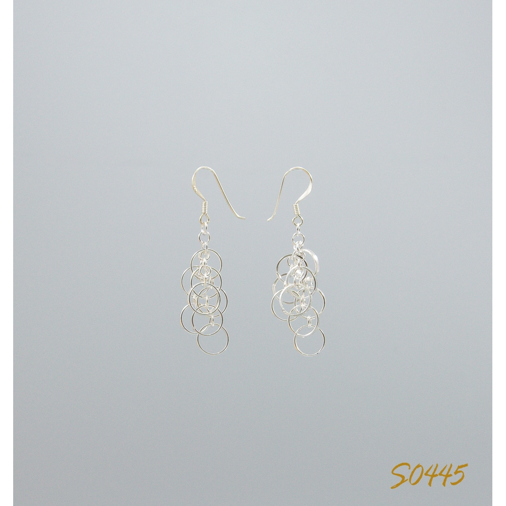 S0445 Plain Silver Earring S0445 Plain Silver Earring
