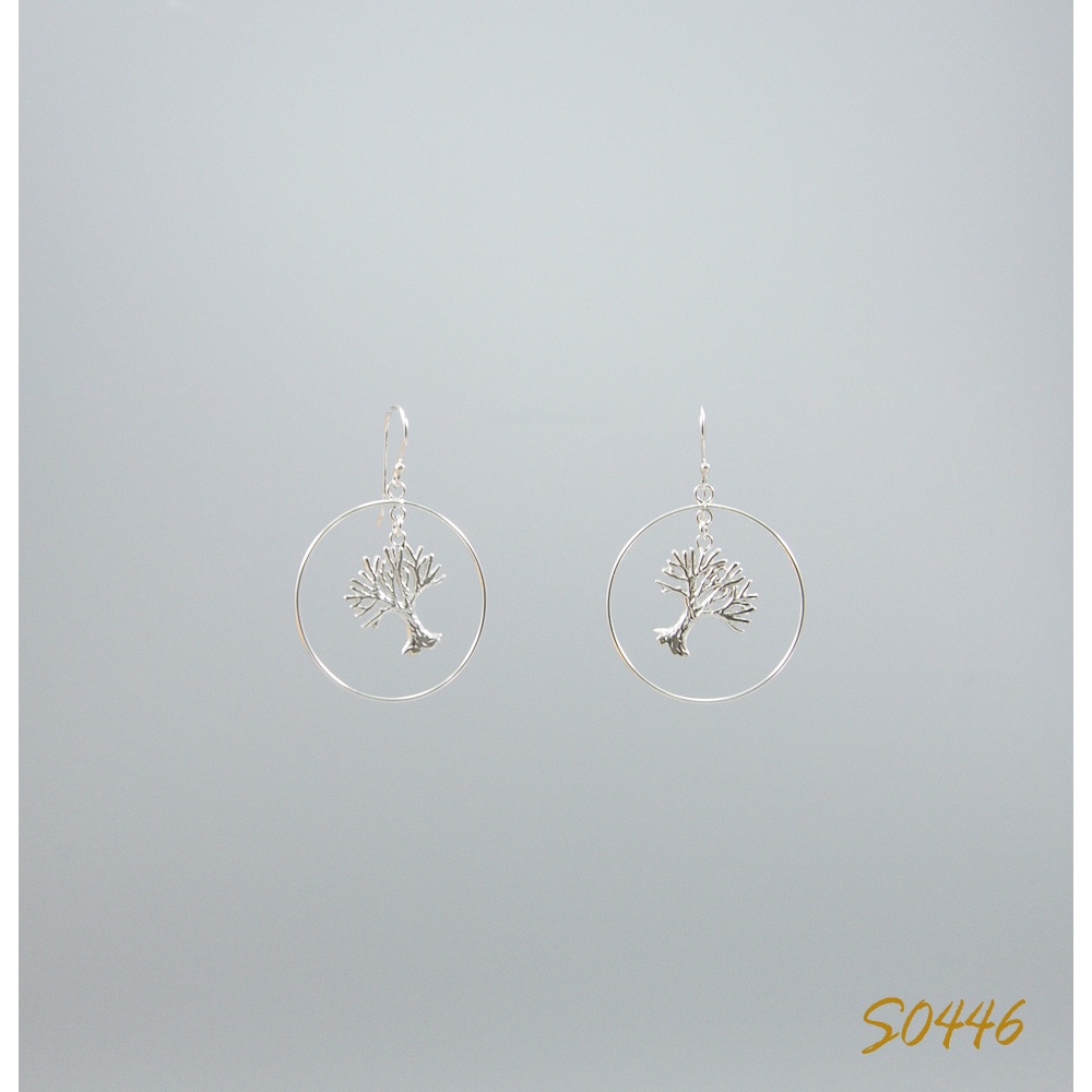 S0446 Plain Silver Earring S0446 Plain Silver Earring
