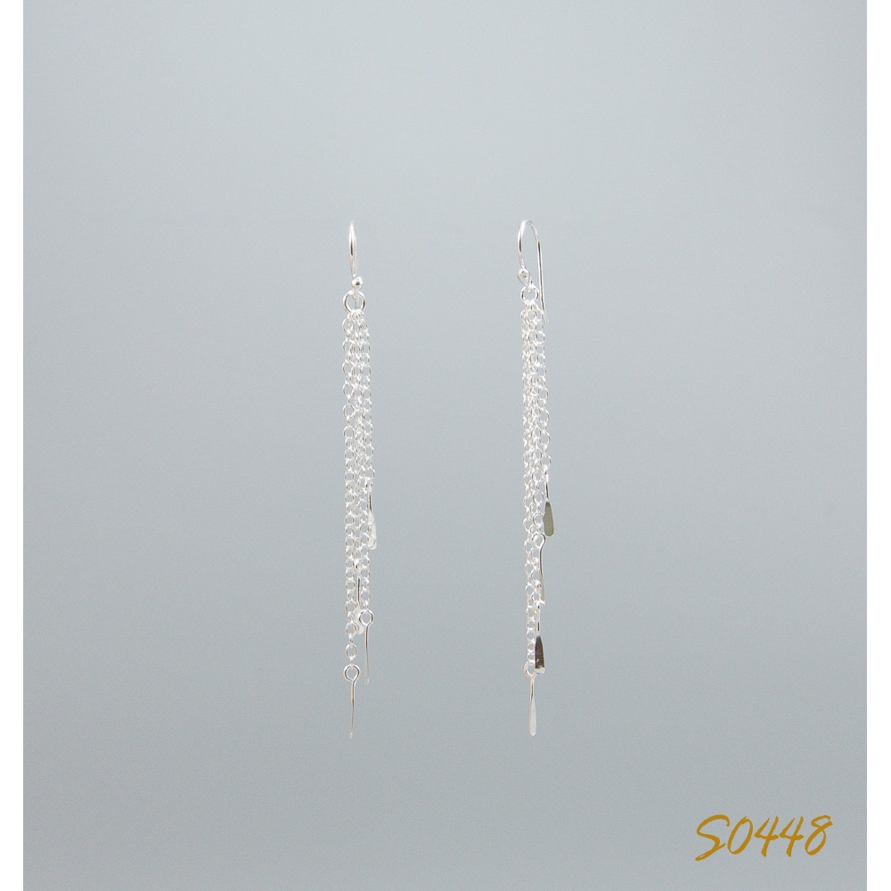 S0448 Plain Silver Earring S0448 Plain Silver Earring