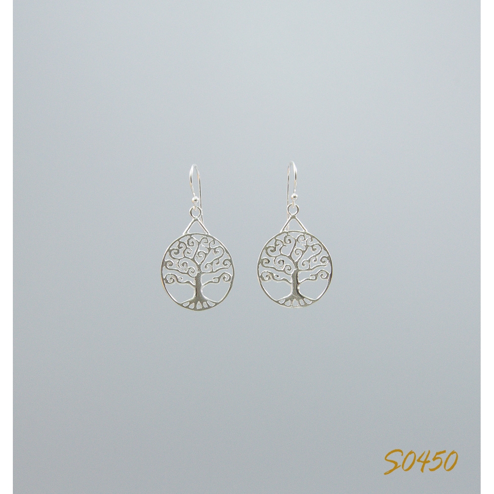 S0450 Plain Silver Earring S0450 Plain Silver Earring