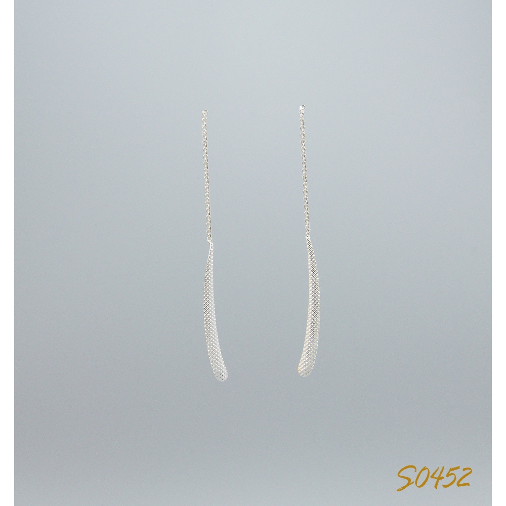 S0452 Plain Silver Earring S0452 Plain Silver Earring