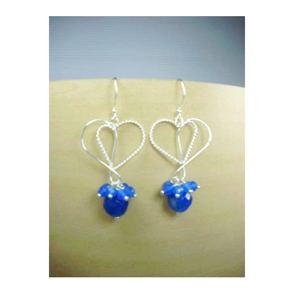 E0371 Blue Agate Earring E0371 Blue Agate Earring