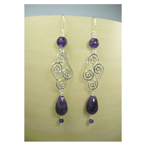 E0373 Amethyst Earring E0373 Amethyst Earring