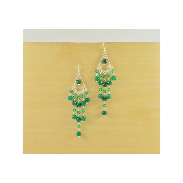 JE38 Green Agate Earring JE38 Green Agate Earring