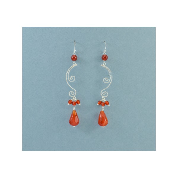 JE173 Carnelian Earring JE173 Carnelian Earring