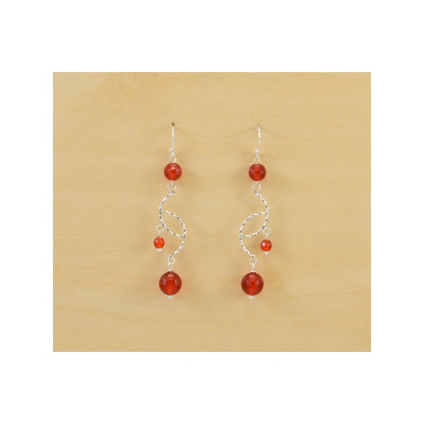 JE200 Red Agate Earring JE200 Red Agate Earring