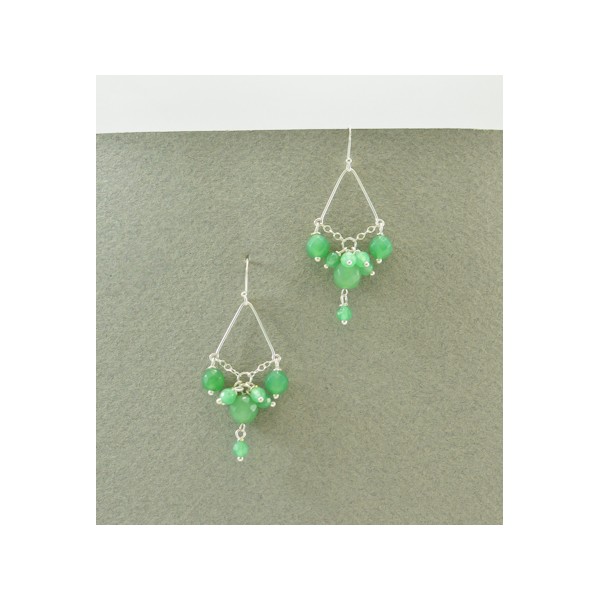 JE279 Green Agate Earring JE279 Green Agate Earring