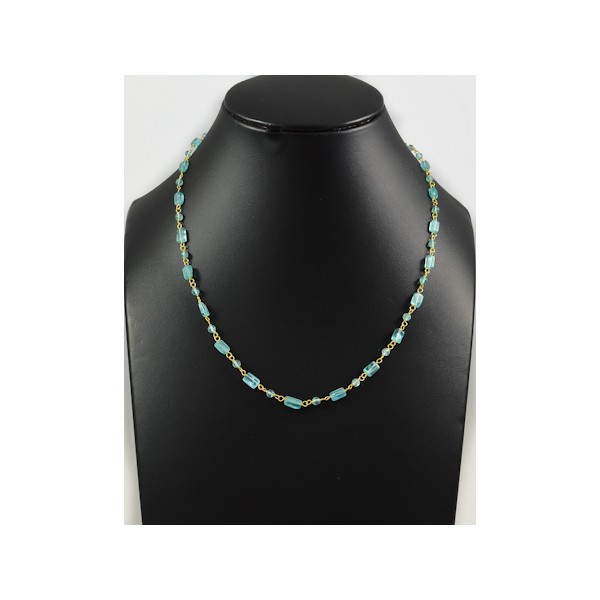JNSU1174 Gold Plated Apatite Necklace JNSU1174 Gold Plated Apatite Necklace