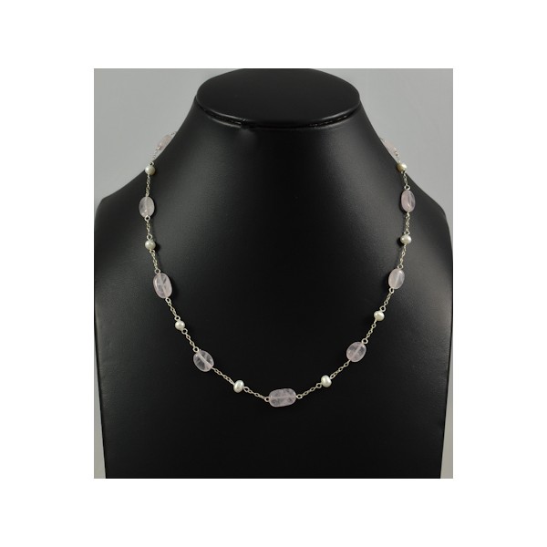 JNSU1175 Rose Quartz Necklace JNSU1175 Rose Quartz Necklace