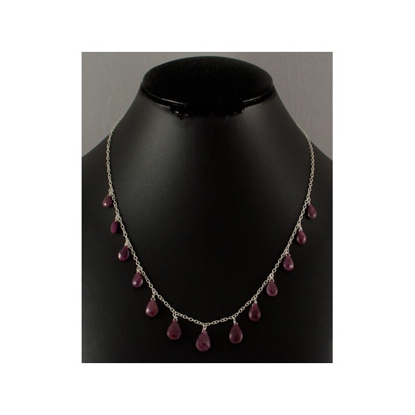 JNSU1042 Dyed Ruby Necklace JNSU1042 Dyed Ruby Necklace