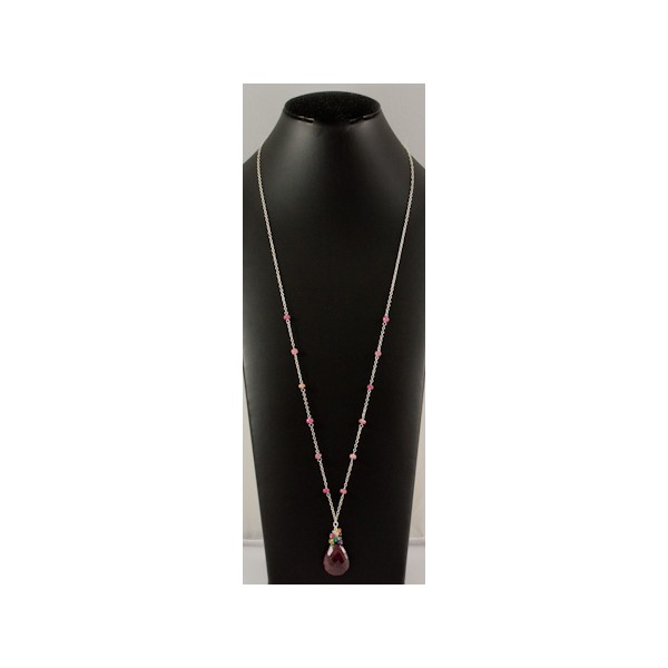 JNSU1138 Dyed Ruby Necklace JNSU1138 Dyed Ruby Necklace