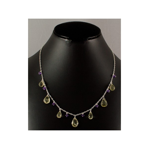 JNSU1203 Lemon Quartz Necklace JNSU1203 Lemon Quartz Necklace