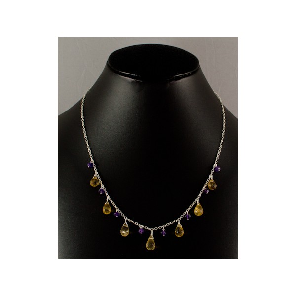 JNSU1209 Lemon Quartz Necklace JNSU1209 Lemon Quartz Necklace